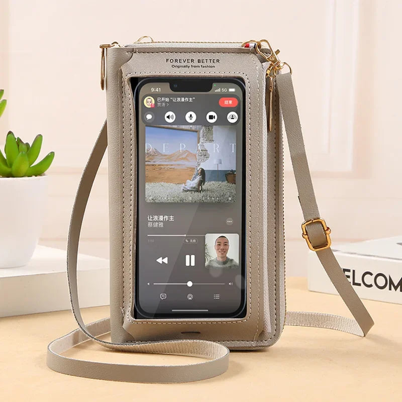 SafeTouch Bag™ | El bolso antirrobo que mantiene tu celular seguro, visible y siempre a mano.