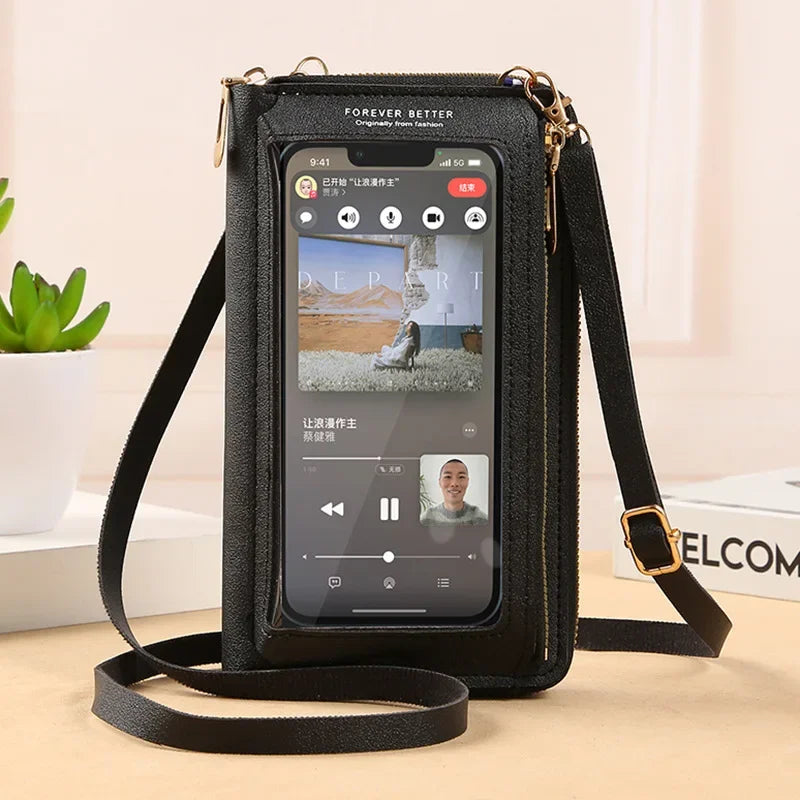 SafeTouch Bag™ | El bolso antirrobo que mantiene tu celular seguro, visible y siempre a mano.